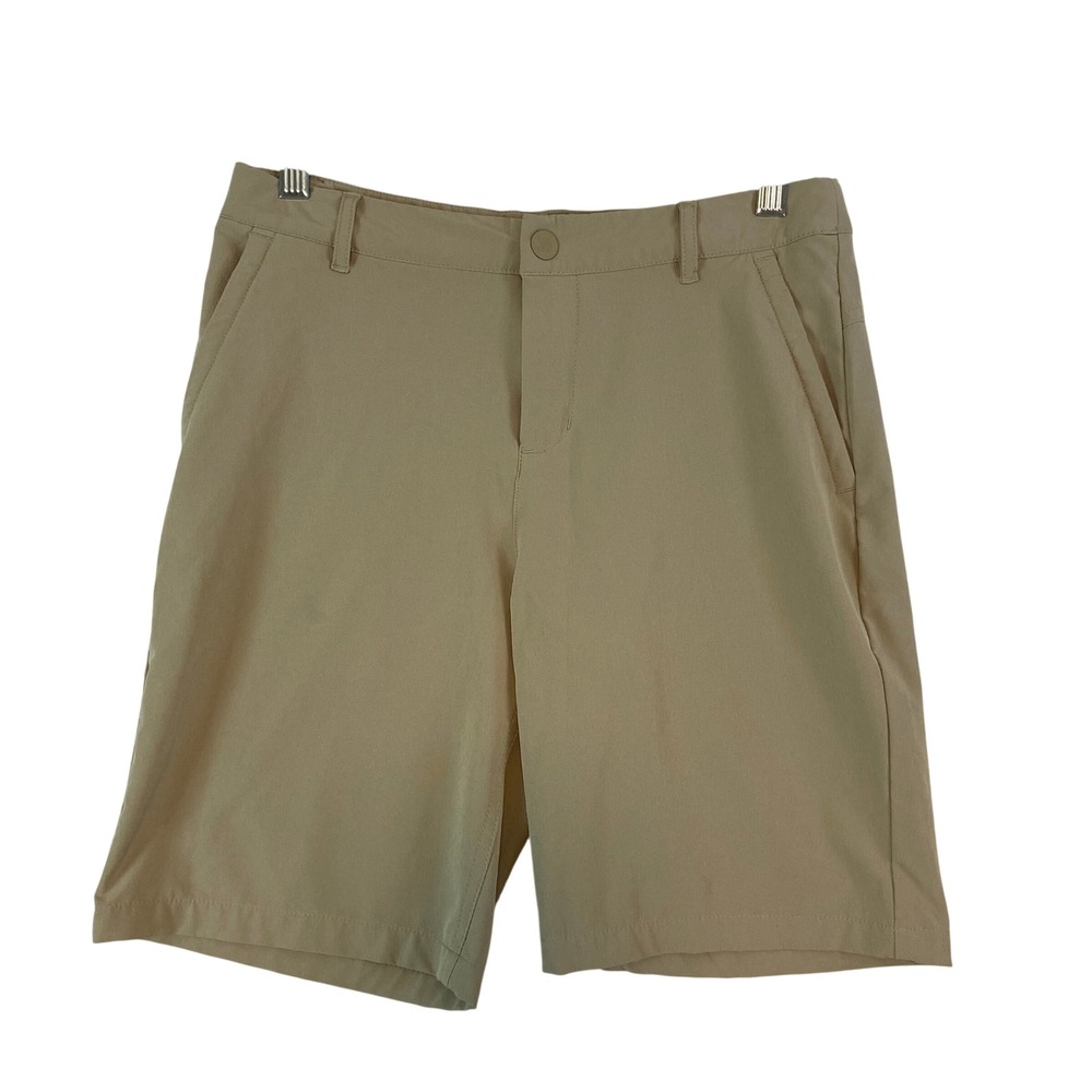 All‎ in Motion Kids Tan Chino Shorts Size 14 Adjustable Waist Flat Front Casual
